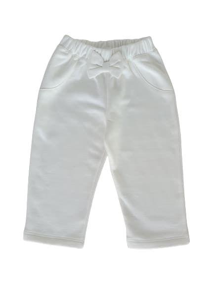 Pantalón Niña Blanco Lucia Perla Kids-0