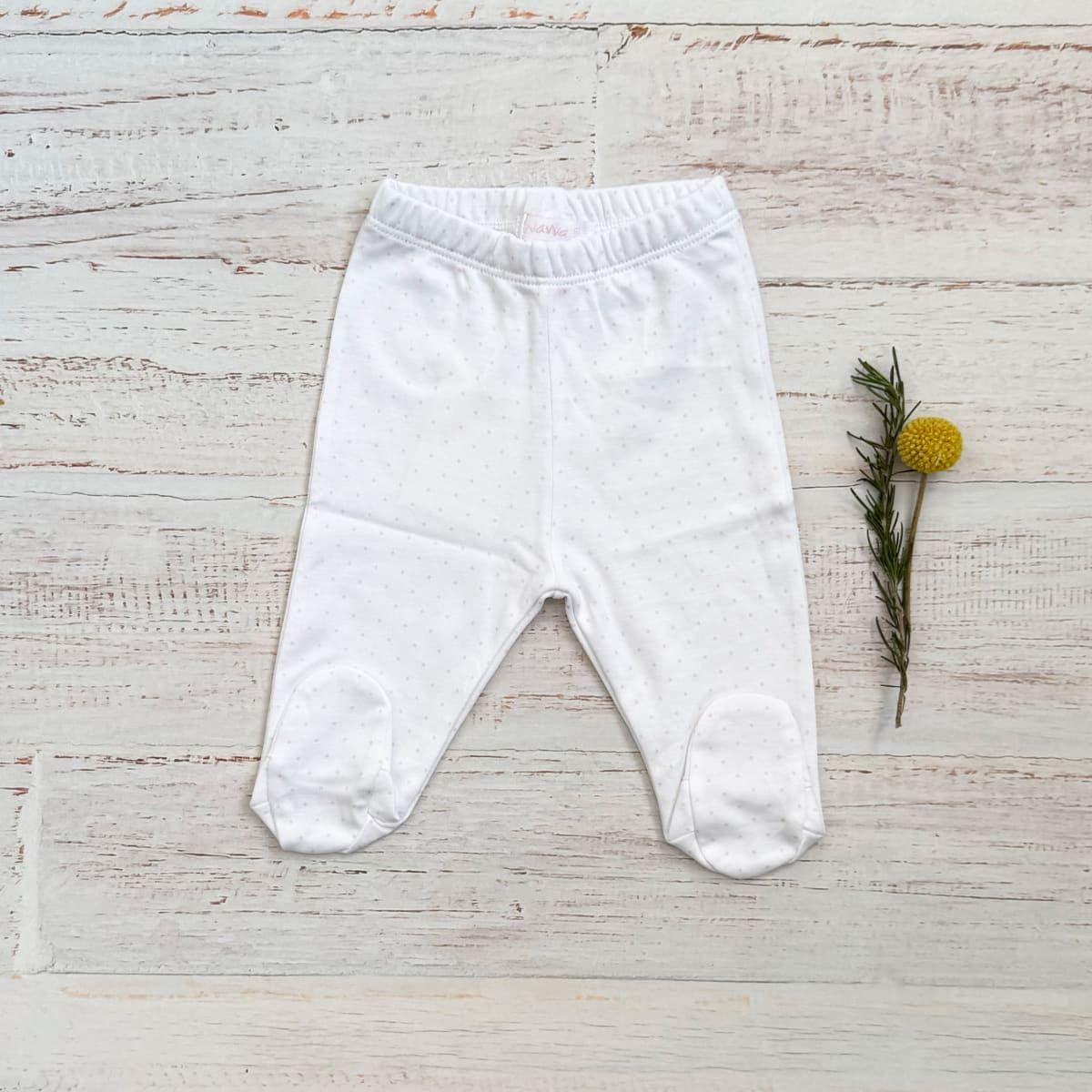 Pantalón Puntitos Wawa Rosado Algodón Pima-1