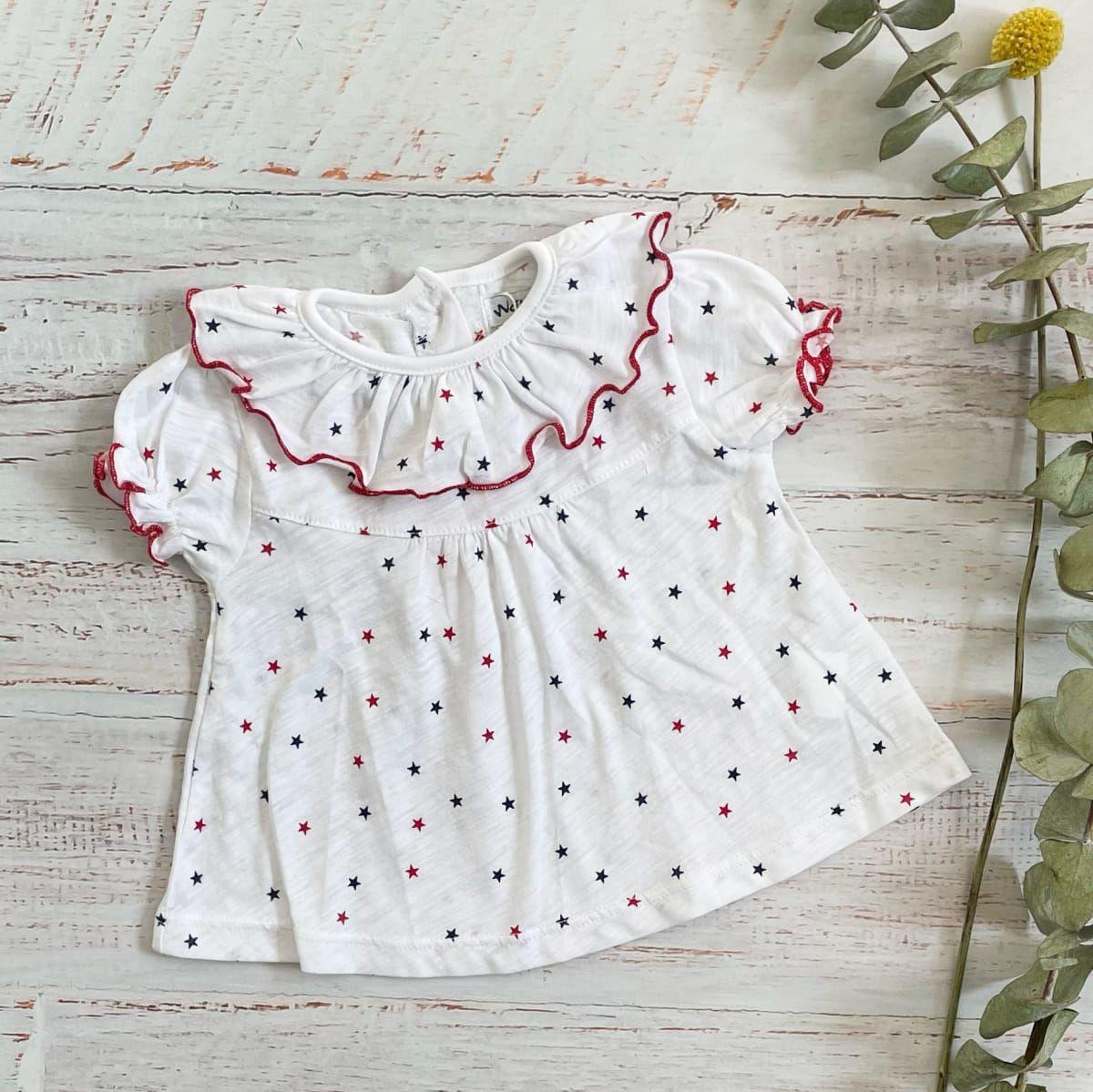 Blusa Niña Bebe M/C Sky-1