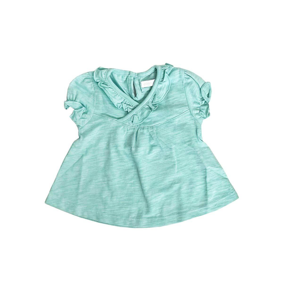 Blusa Niña Bebe M/C Maya Verde Kids-0