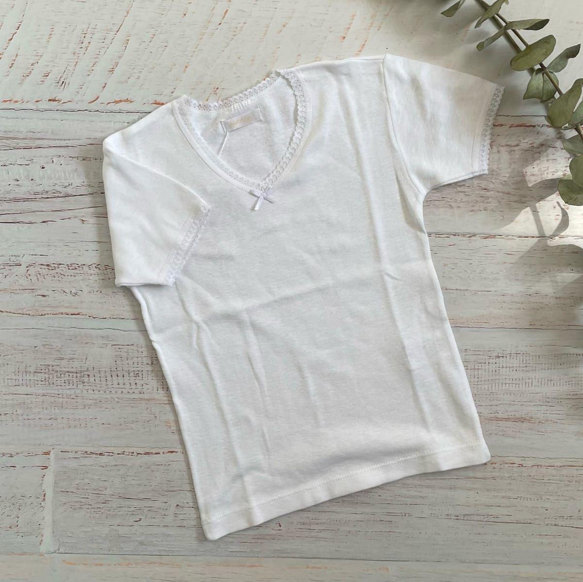 Camiseta Niña Algodón Manga Corta-0