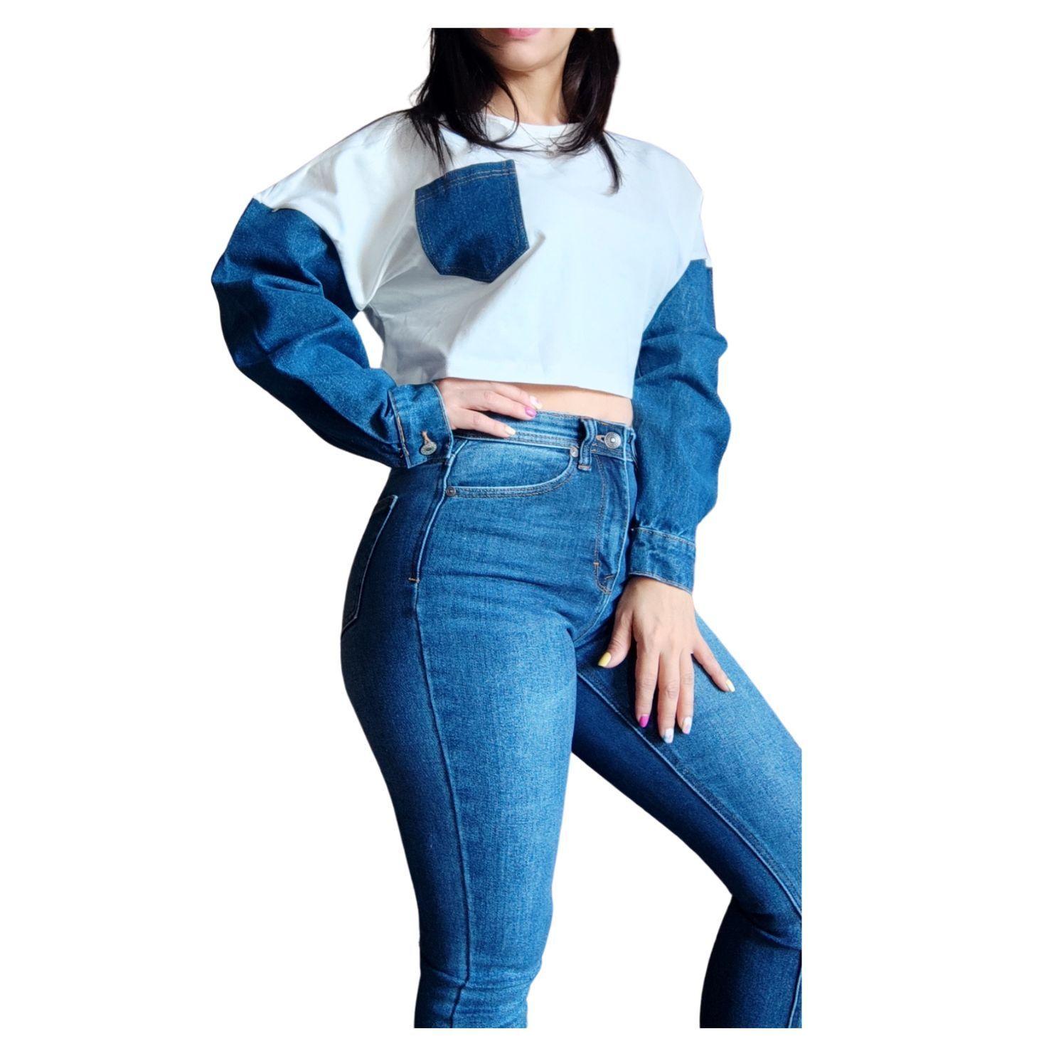 Crop-Top Manga Larga-1