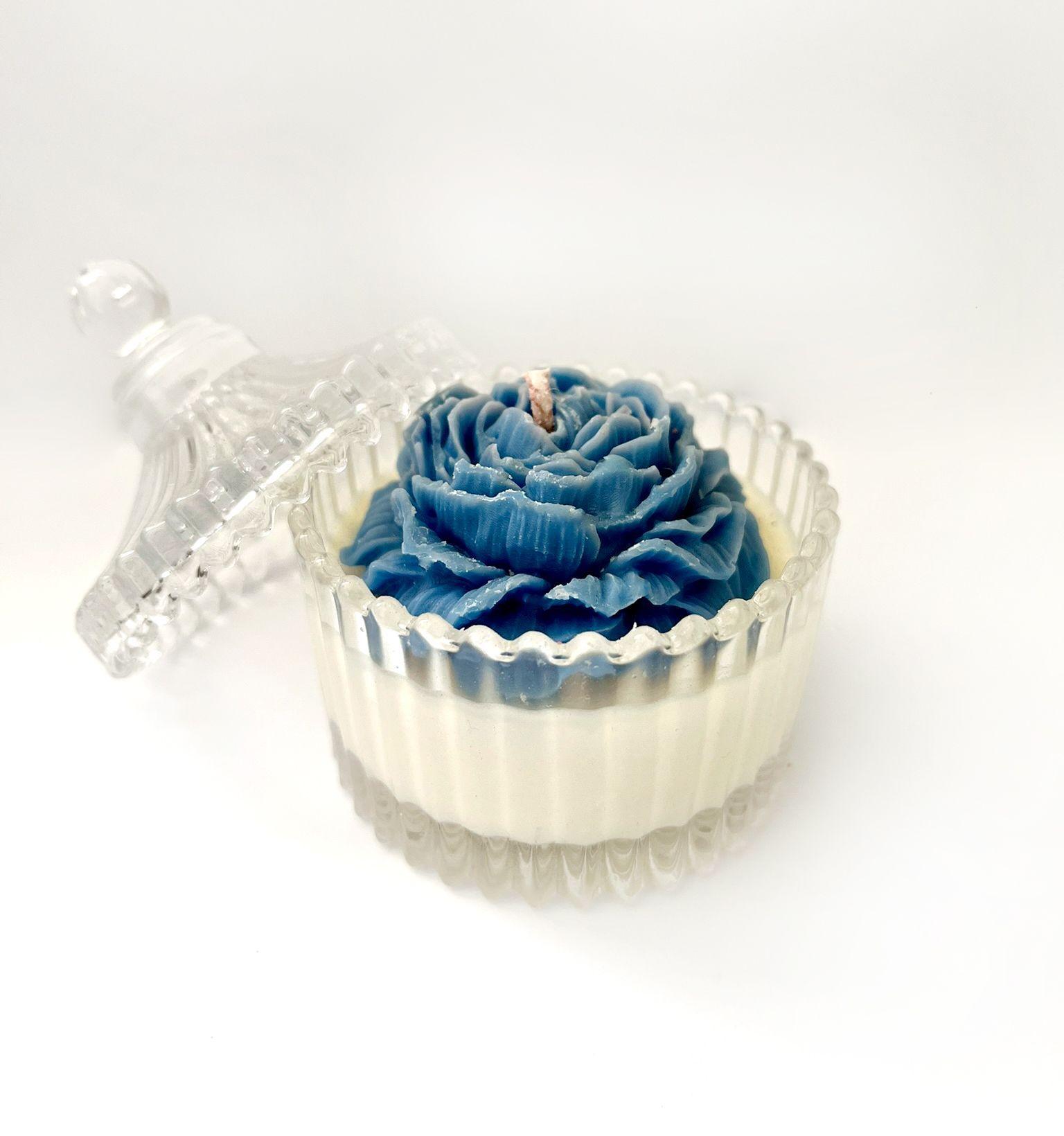 Vela de soya "Rosa de Cristal"-2