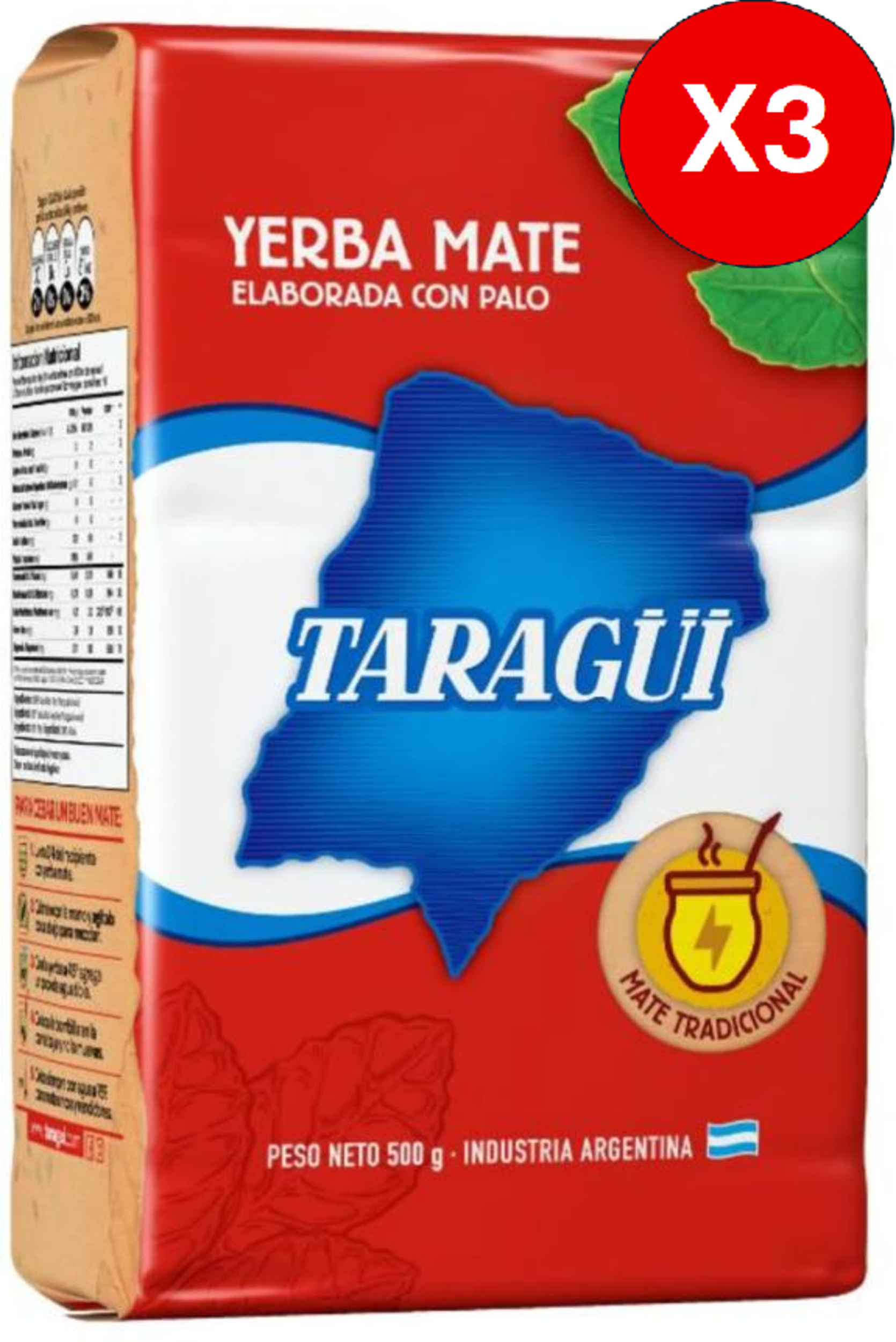 PACK 3 TARAGUI TRADICIONAL 500G C/U-0