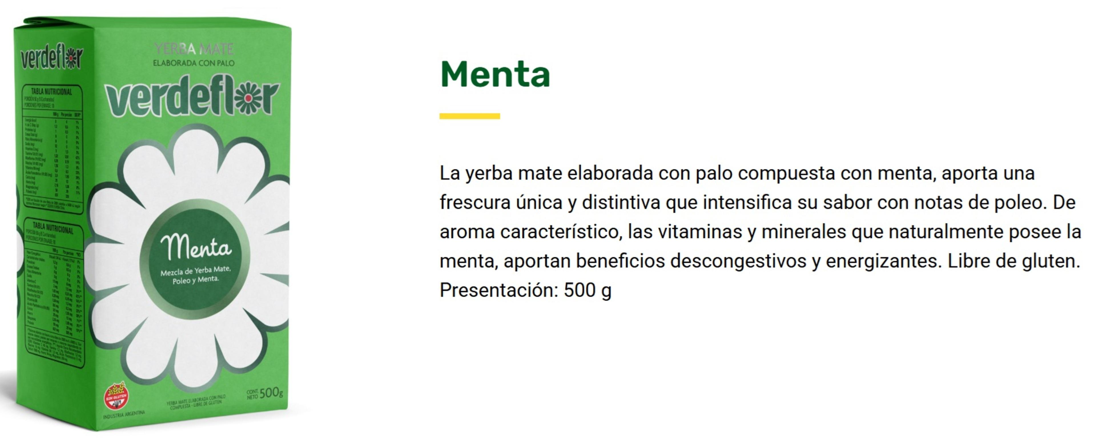 PACK 3 VERDEFLOR MENTA 500G C/U-2