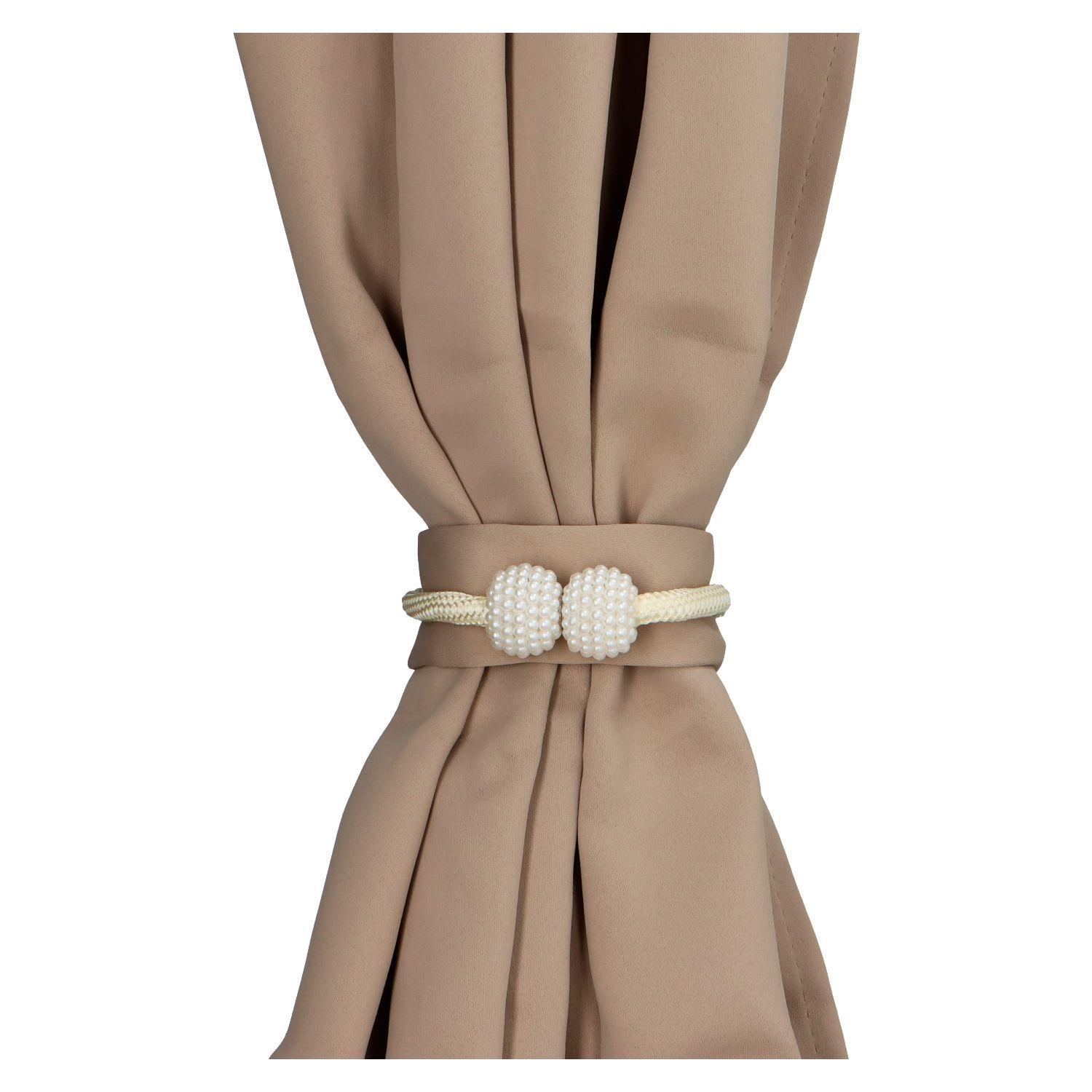 Cortina de Tela Blackout + Velo Vincenzi 140x220 Beige-R6575-7