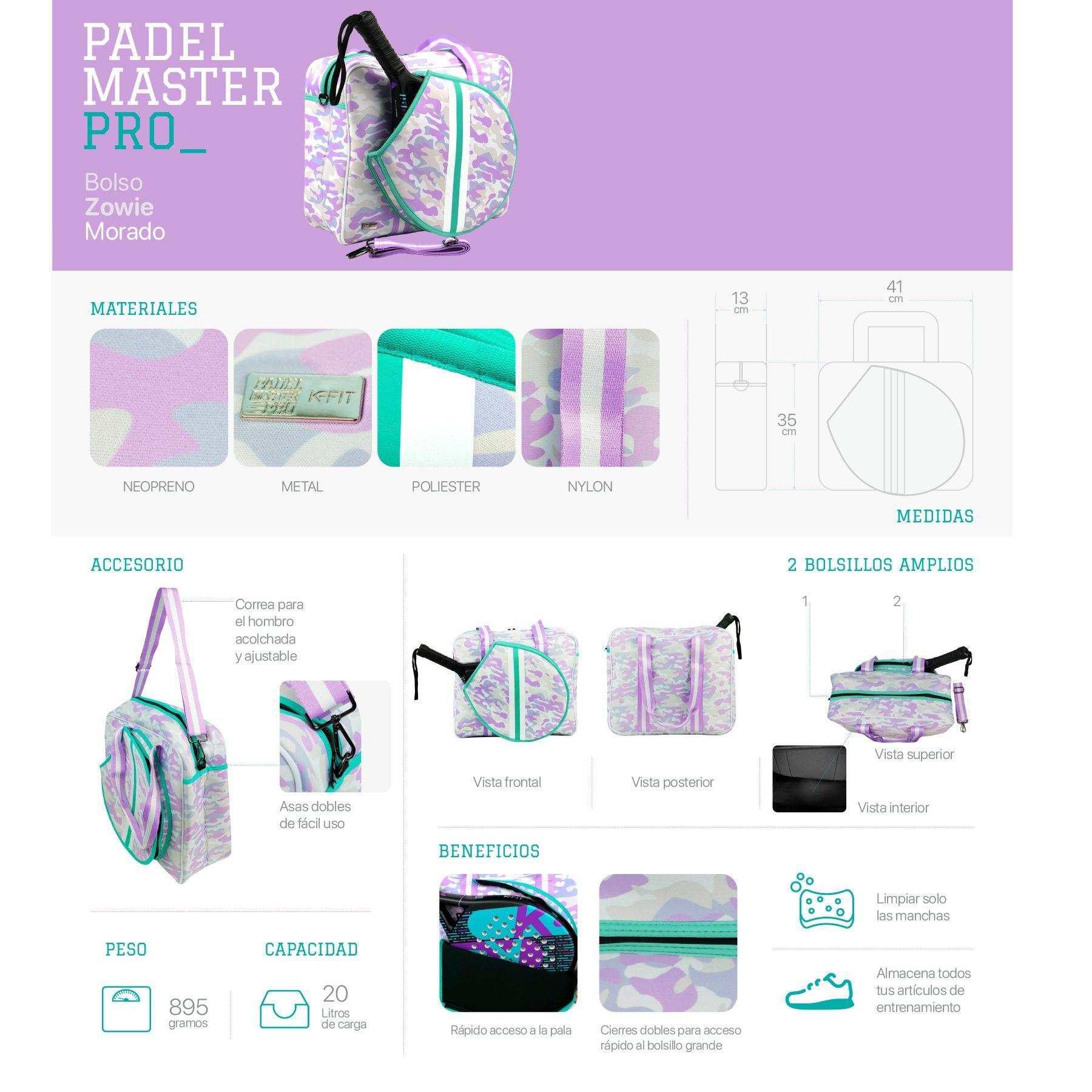 Bolso de Padel Zowie Morado-R6317-6