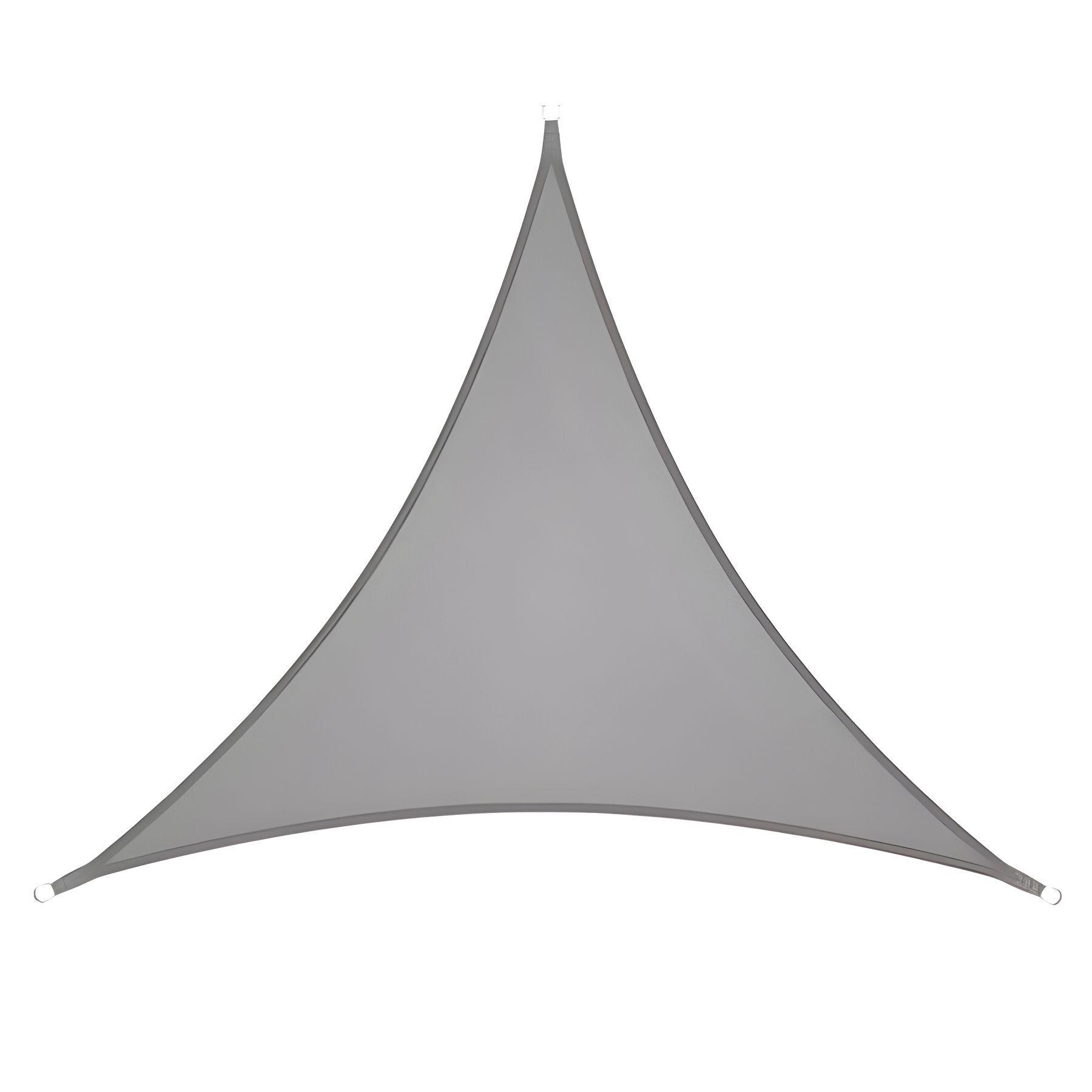 Toldo vela triangular color gris + kit de instalación-R6126-0