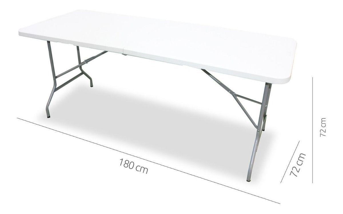 Mesa Plegable Tipo Maleta Blanca-R1001-2