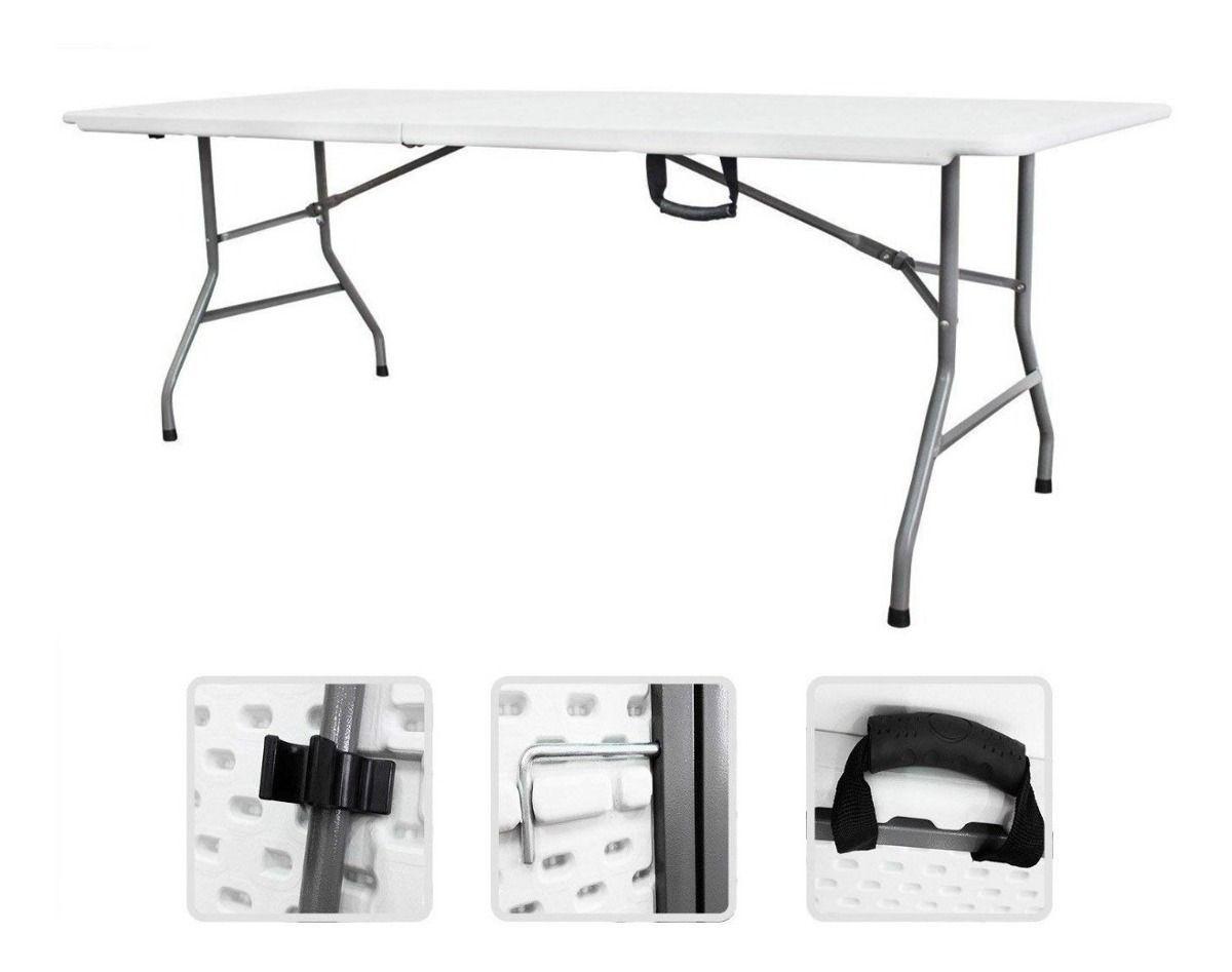 Mesa Plegable Tipo Maleta Blanca-R1001-4