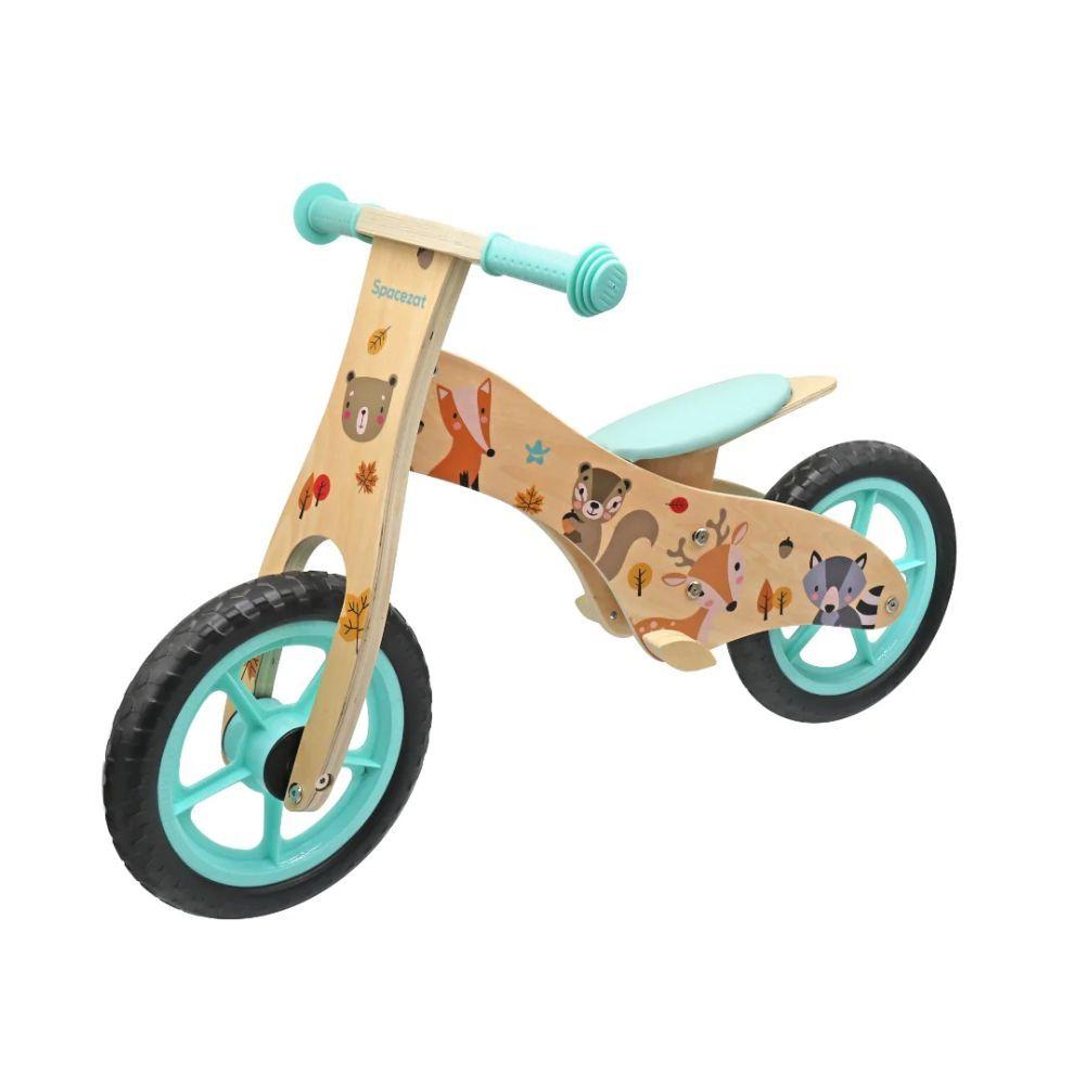 Bicicleta de Aprendizaje Equilibrio Madera Verde -0