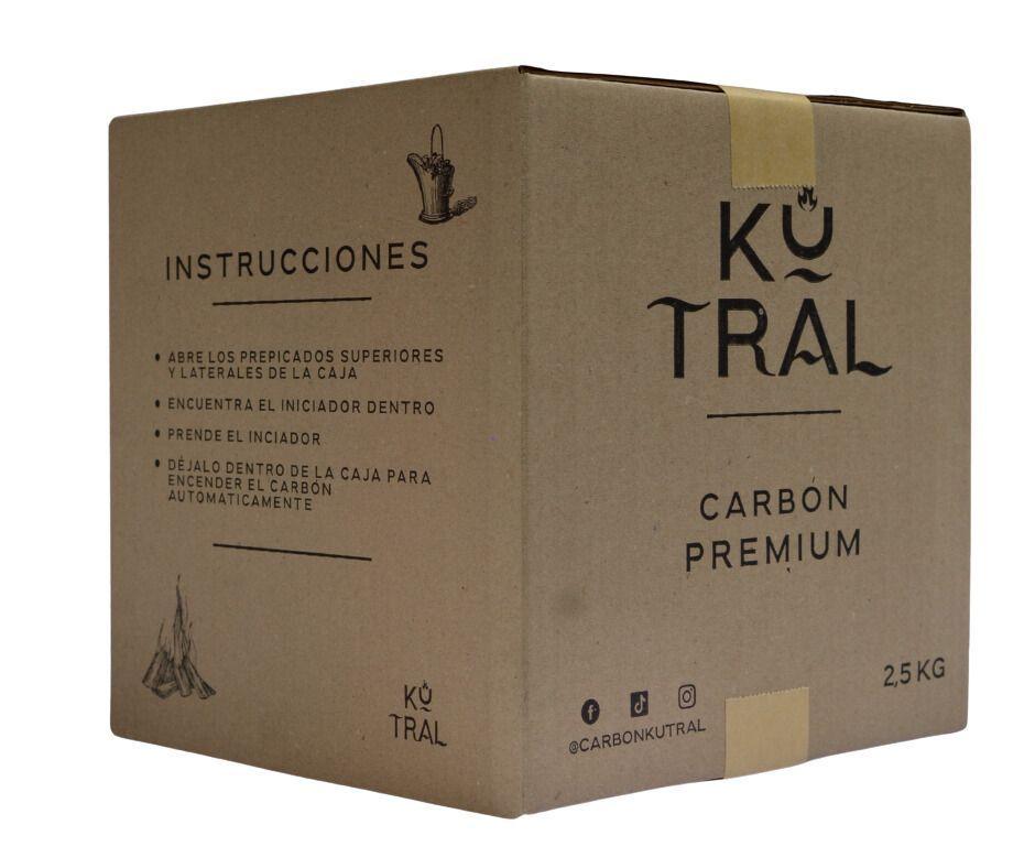 Carbón Kutral 2.5 Kg Encendido Automático Quebracho Blanco-0