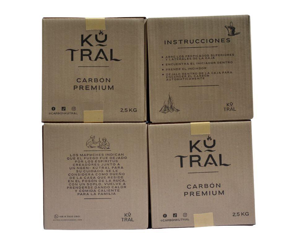 Carbón Kutral 2.5 Kg Encendido Automático Quebracho Blanco-4