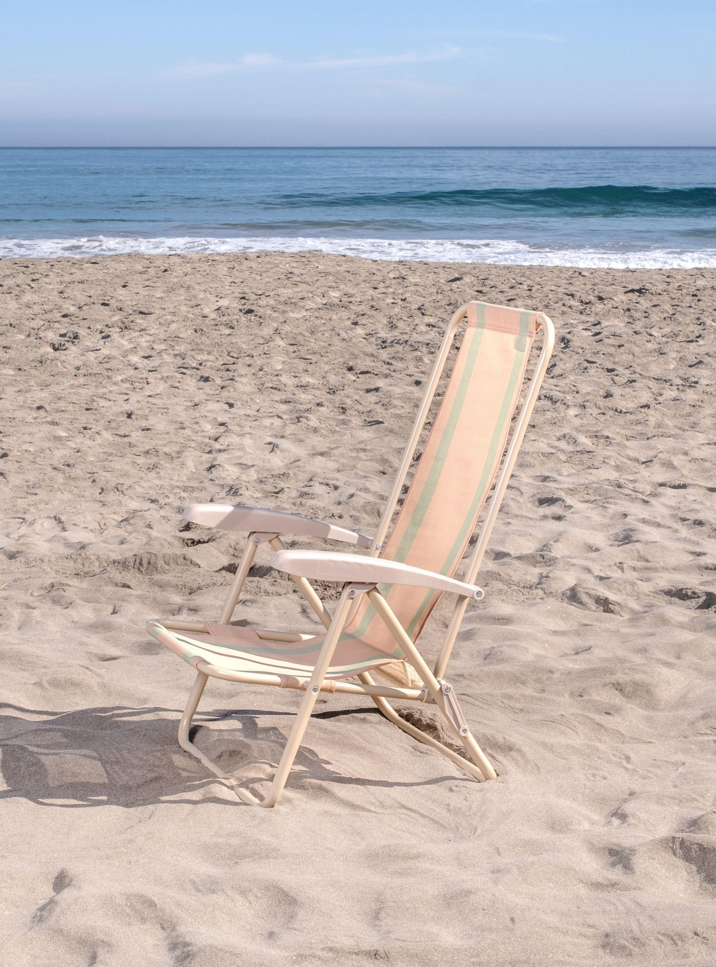 Silla plegable verde agua con 5 posiciones washable-2