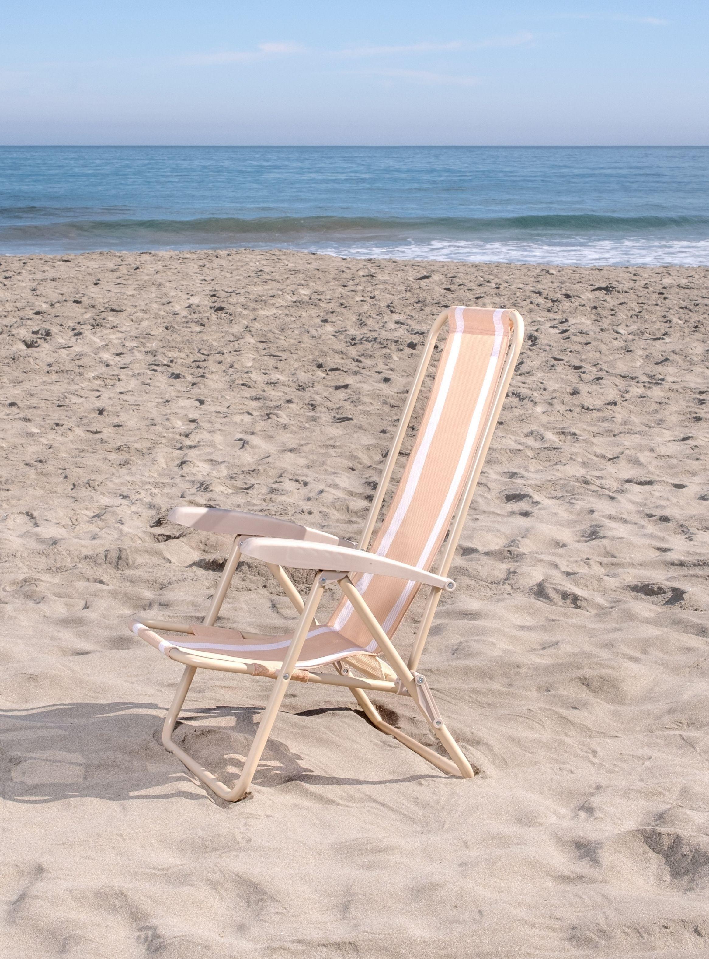 Silla plegable blanca con 5 posiciones washable-3