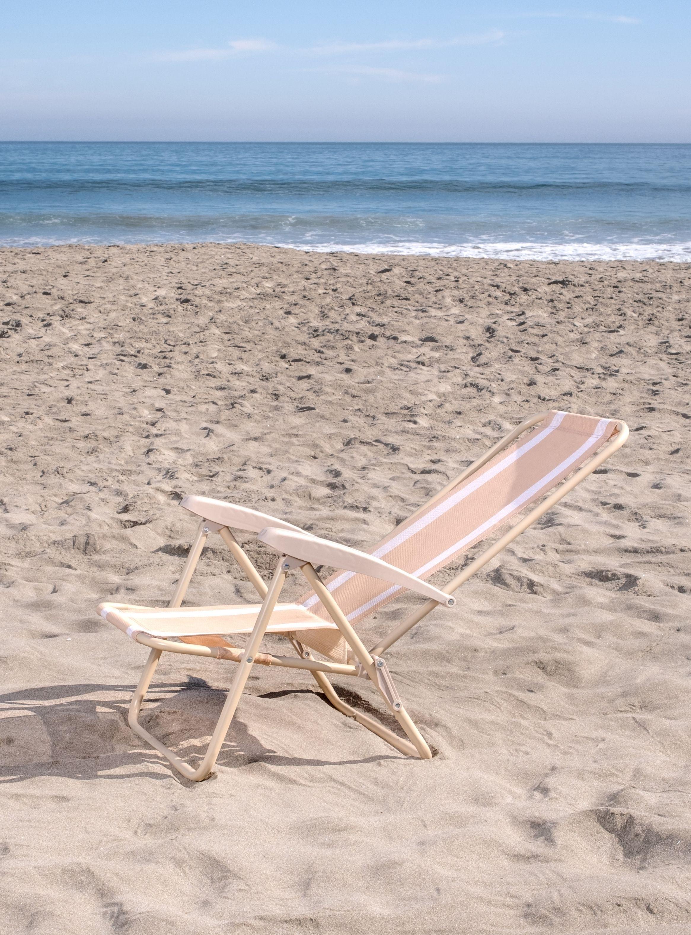 Silla plegable blanca con 5 posiciones washable-5