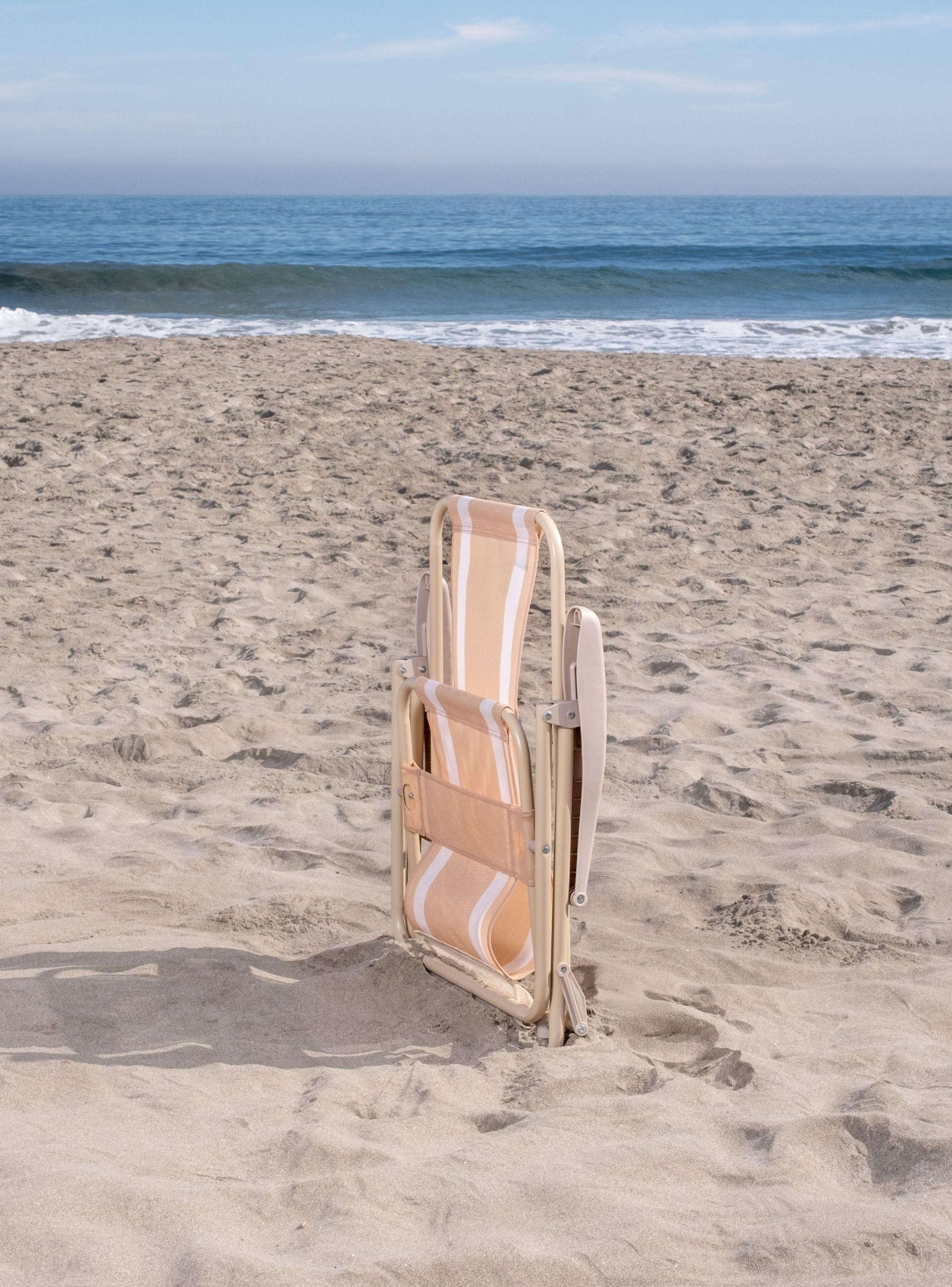 Silla plegable blanca con 5 posiciones washable-6