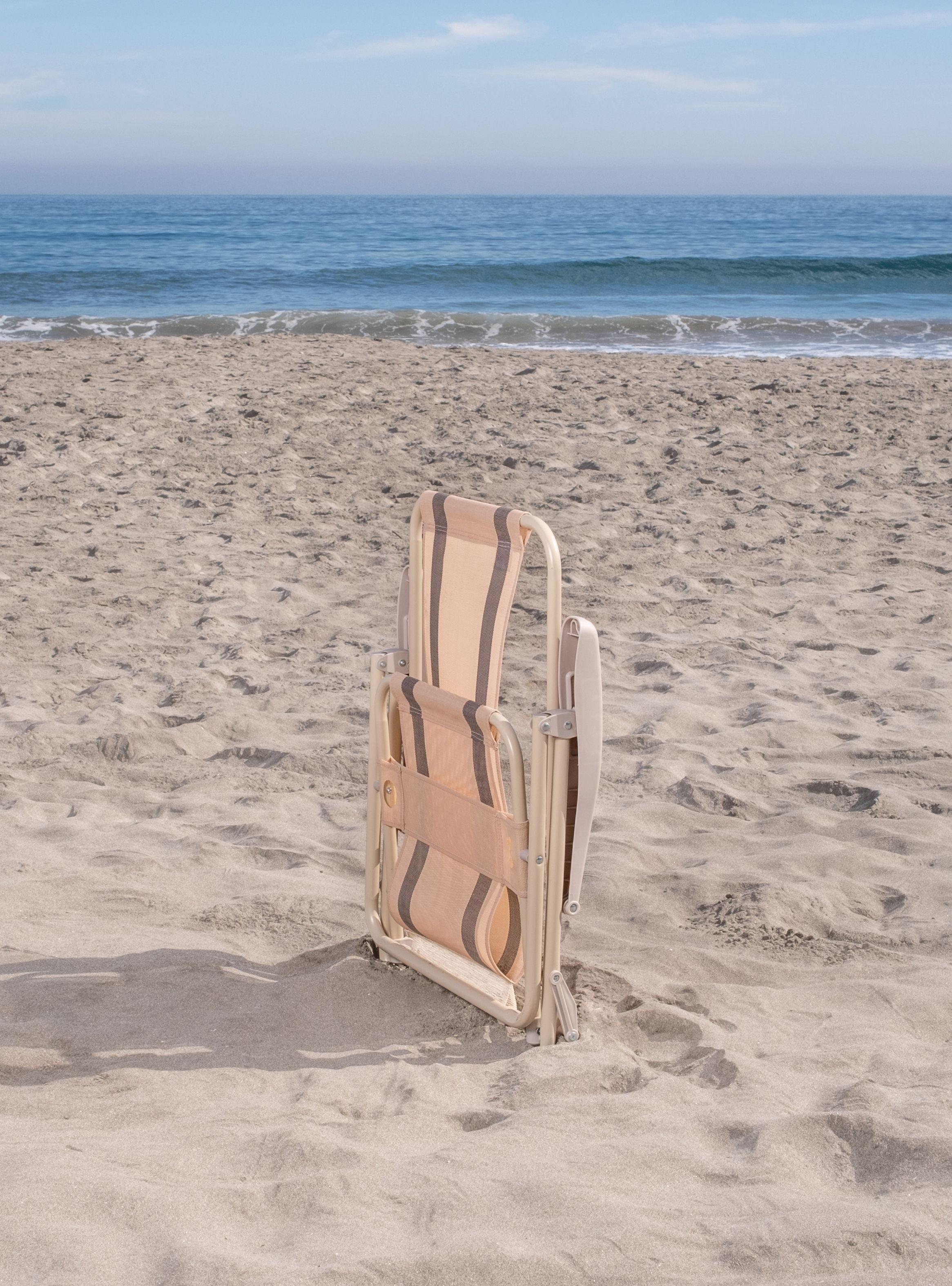 Silla plegable negra con 5 posiciones washable-6