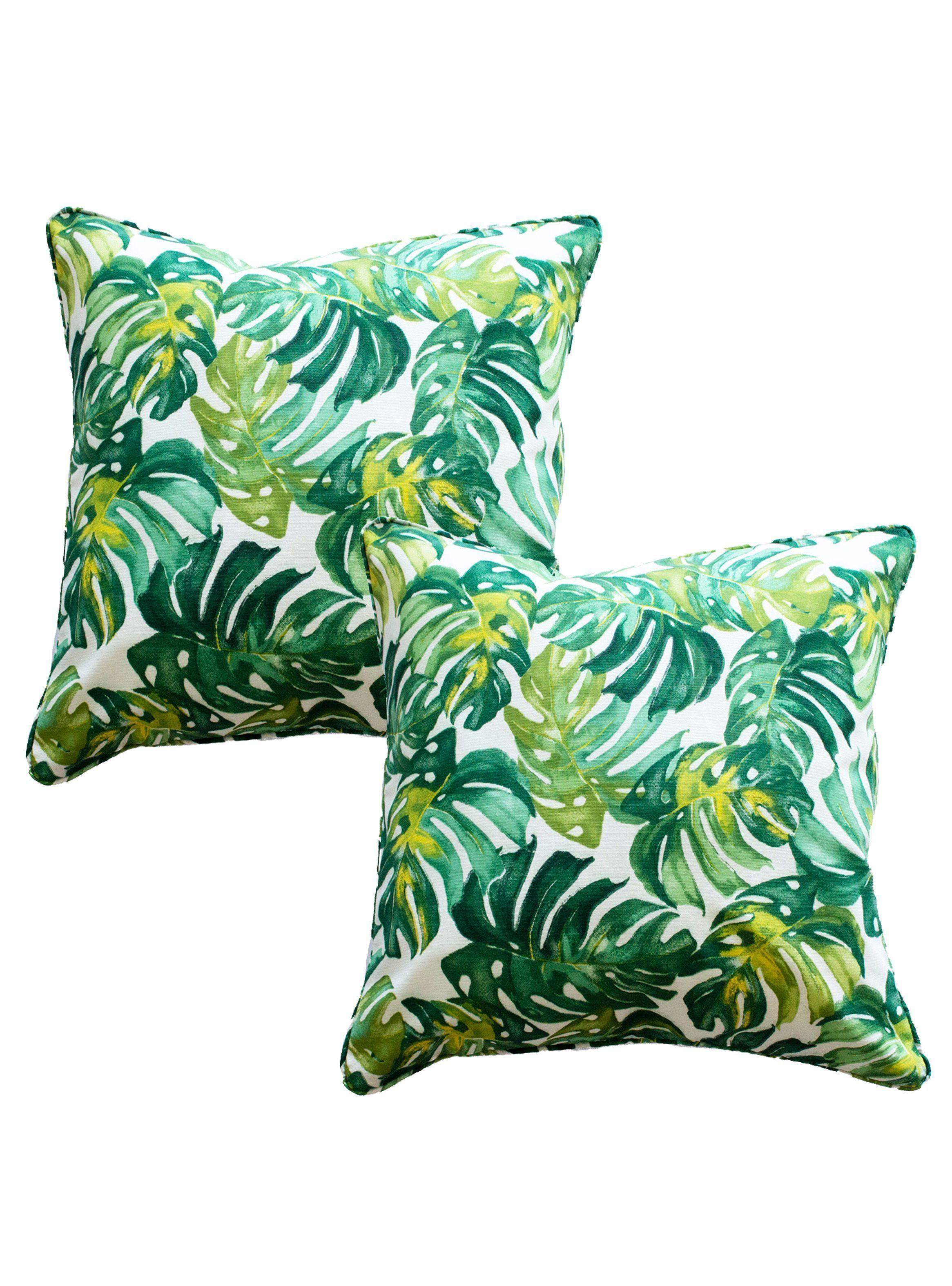 Pack 2 Cojines 45 x 45 cm Estampado Filodendros-0