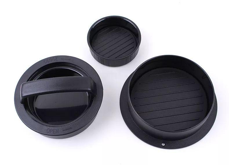 Molde prensa para hamburguesas 3 en 1 Negro-3