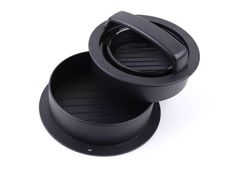 Molde prensa para hamburguesas 3 en 1 Negro-1