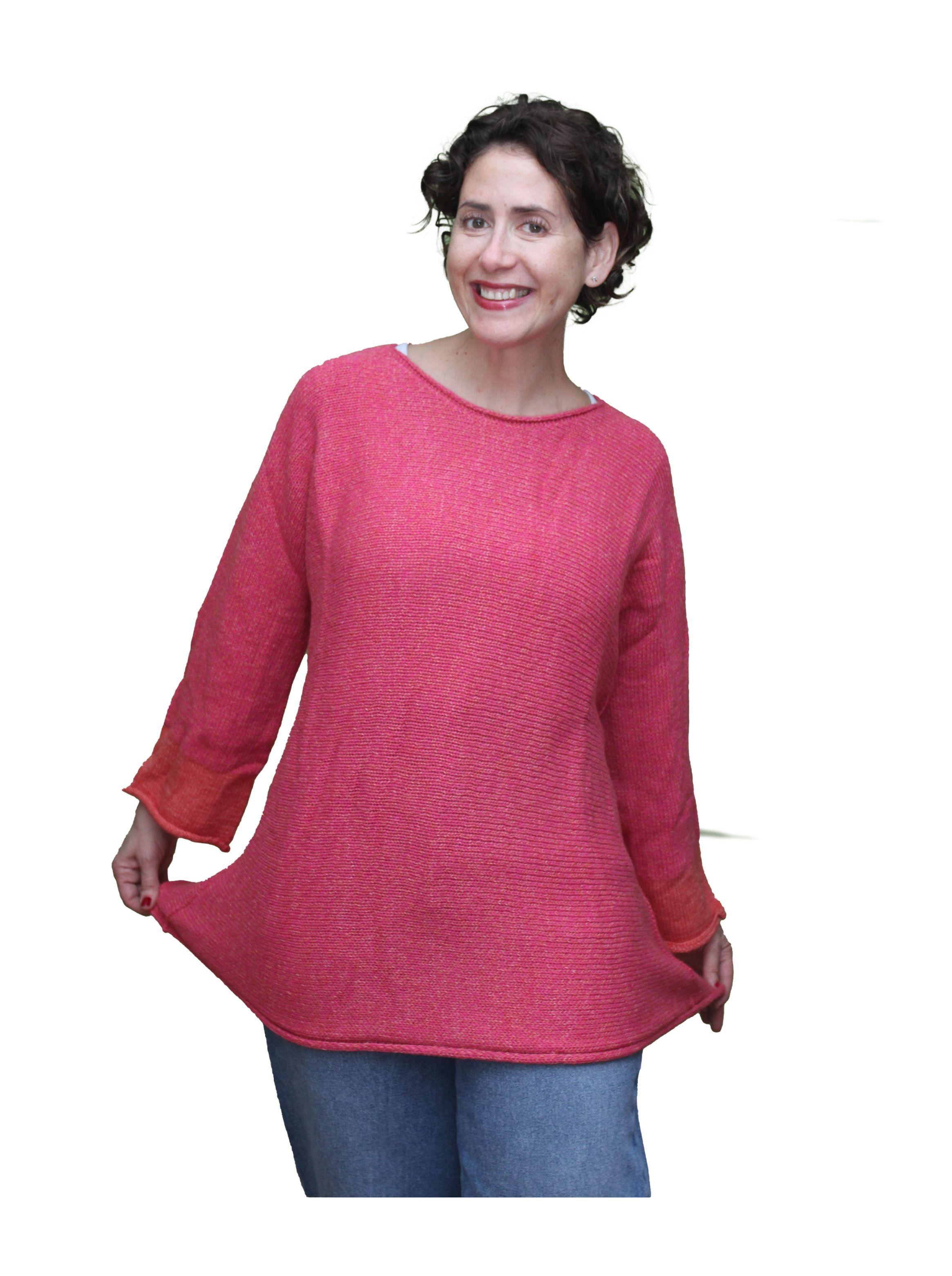 Sweater Cuello Bote, Oversize, tajos en puños.-2