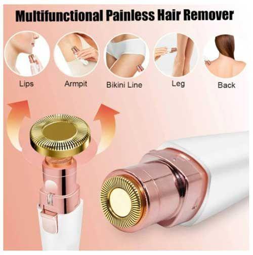 Depilador facial y de cejas portatil recargable 2 en 1-2