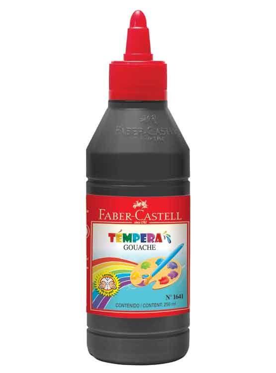 TEMPERA 250 ML. SURTIDOR NEGRO FABER-CASTELL-0