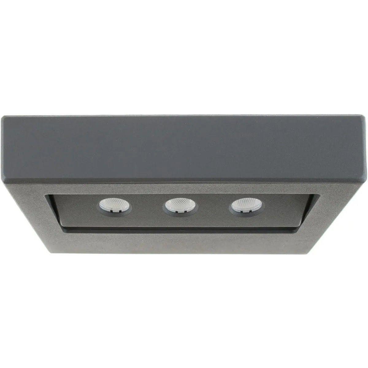 Apliqué de muro LED 7,5 W Just Home Collection Farol Gris-2