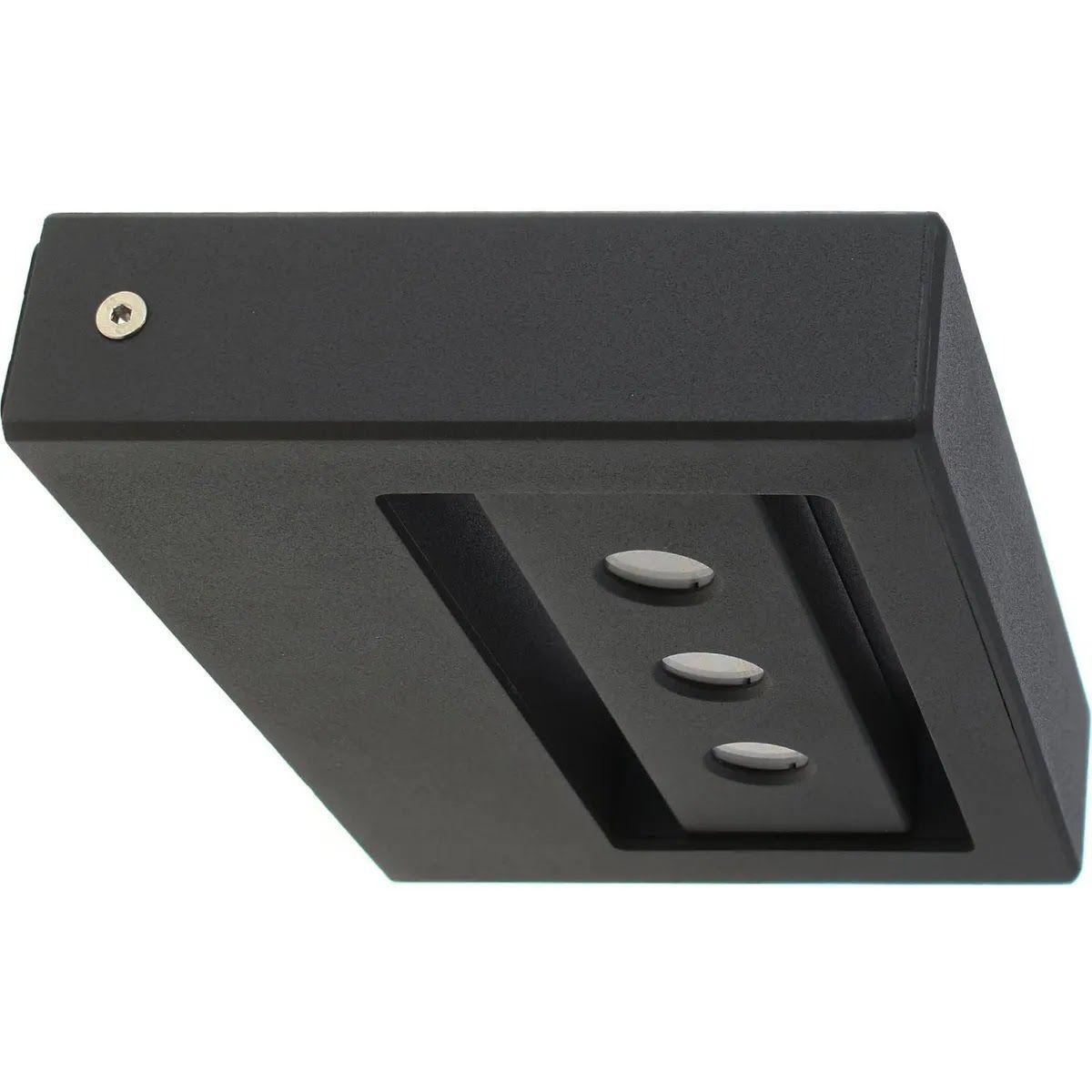 Apliqué de muro LED 7,5 W Just Home Collection Farol Gris-3
