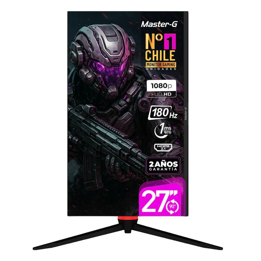 Monitor Gamer 27"FLAT FHD, caja con desgastes-0