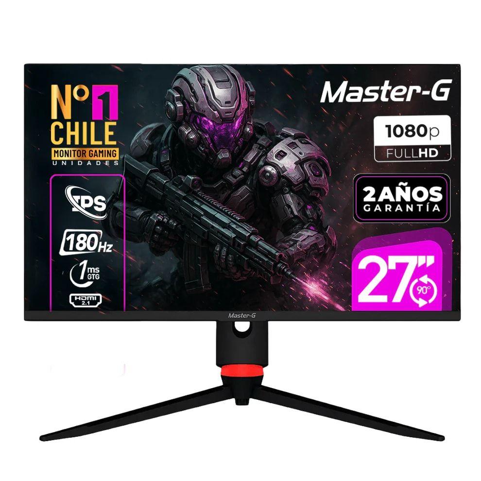 Monitor Gamer 27"FLAT FHD, caja con desgastes-1