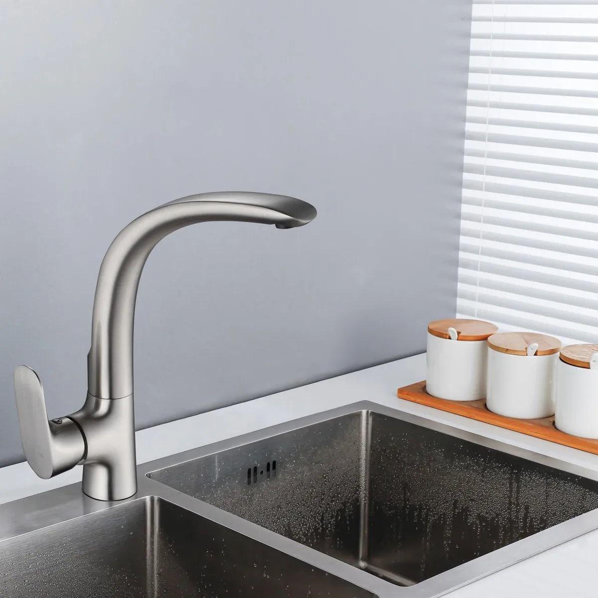 Monomando Cocina Sensi Dacqua Vertical Vittorio Níquel-2
