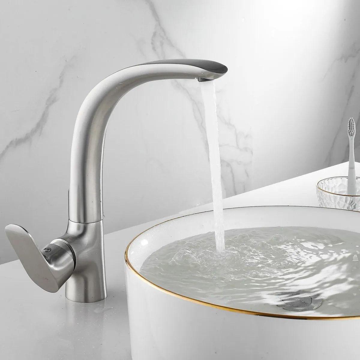 Monomando Cocina Sensi Dacqua Vertical Vittorio Níquel-3
