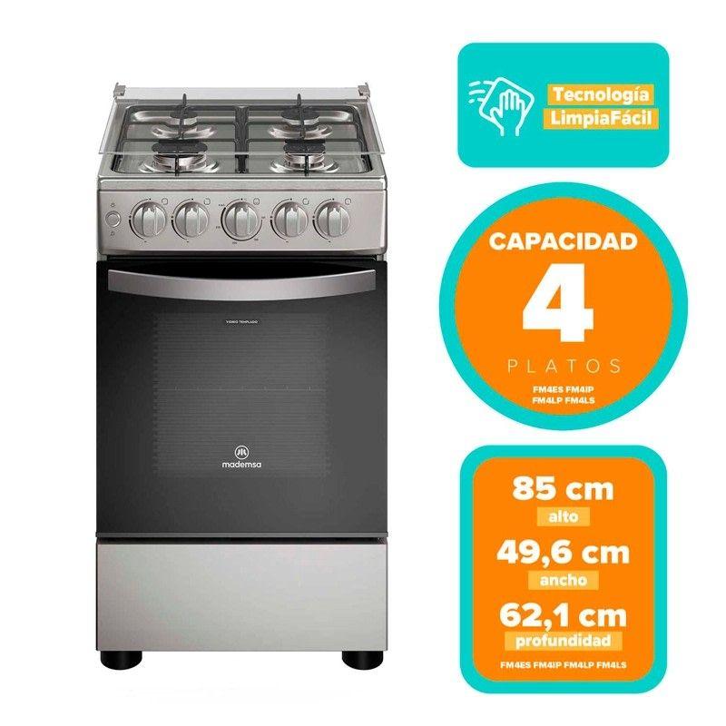 Cocina A Gas Mademsa 4 Quemadores Fm4es Cocina A Gas-5