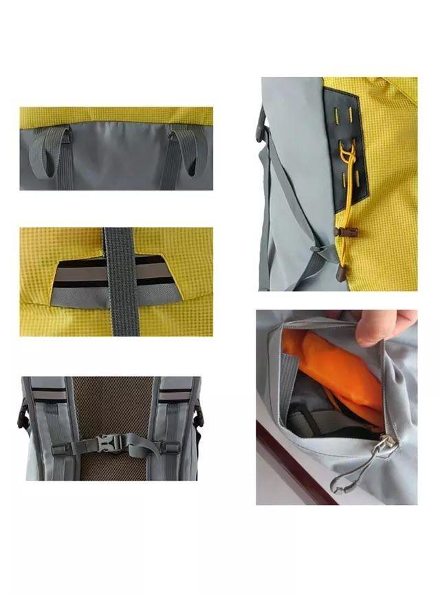 Mochila Camping Aples Boreal Amarillo/Negro-3