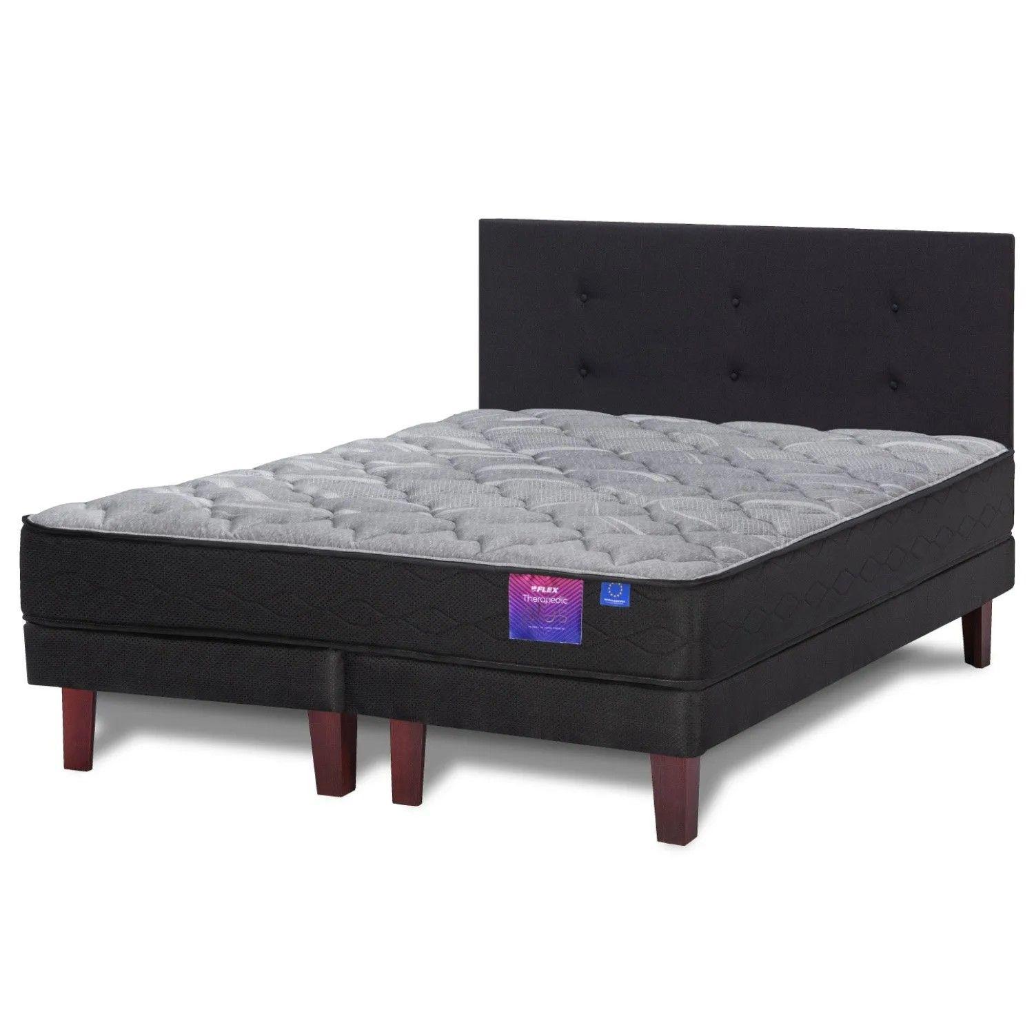 Cama Europea King Therapedic Flex + Respaldo Royal NG-2