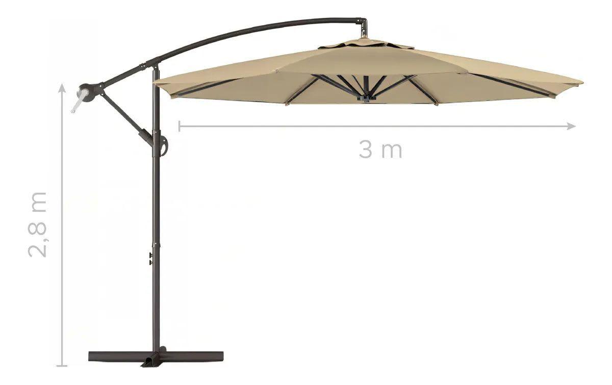 Quitasol Pie Lateral Beige Quitasol-3