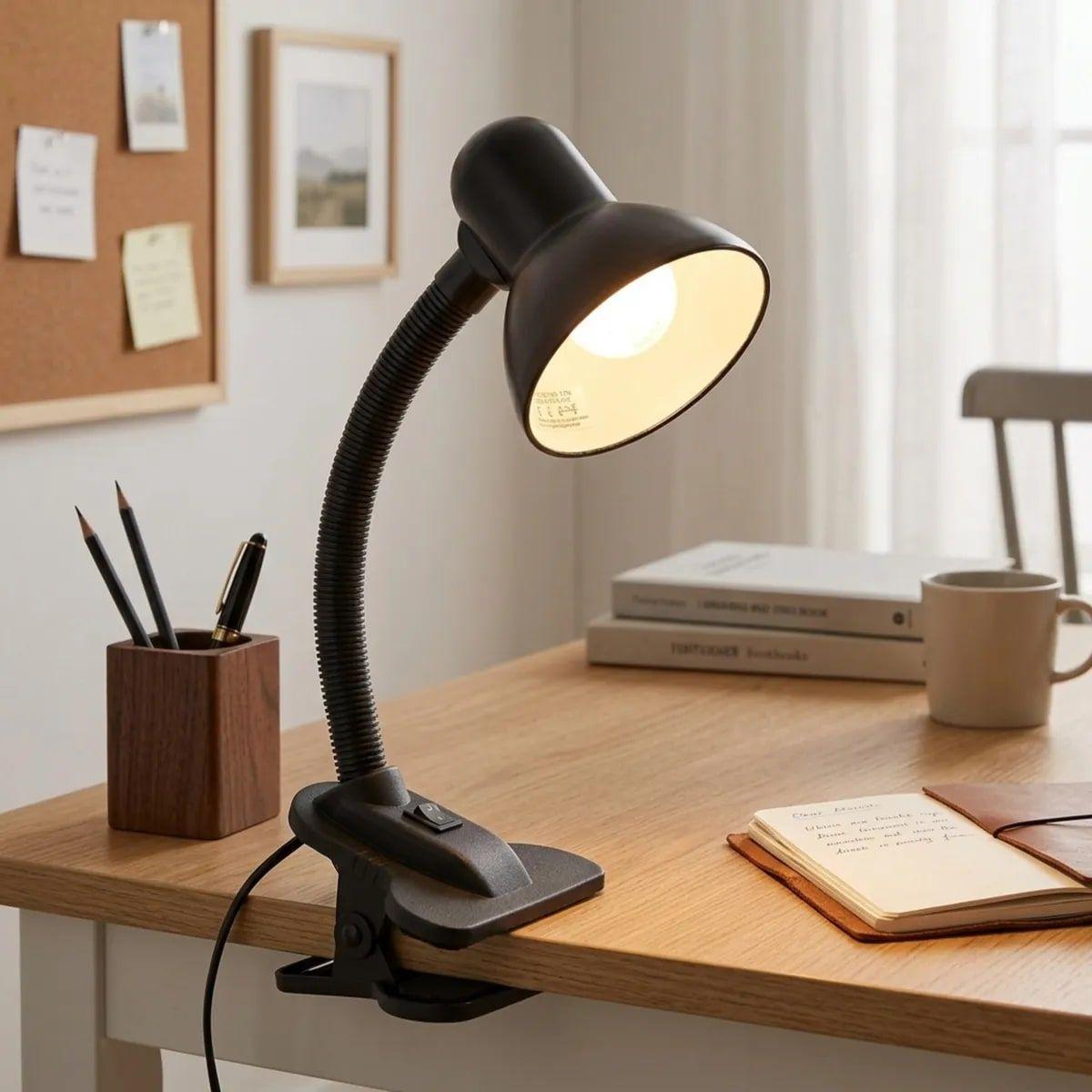 Lámpara para Leer Casa Bonita Clip Piccola Negro 12x40cm-6