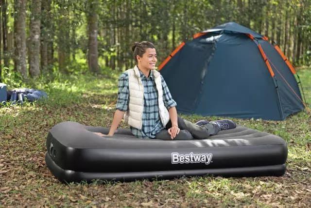 Colchón Inflable Twin Tritech Gris con Bomba USB-0