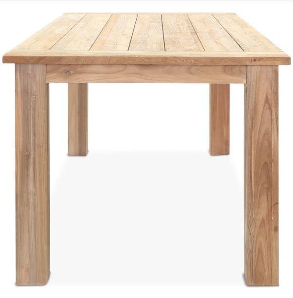 Mesa de Comedor Exterior de Teca Rectangular Morones-0