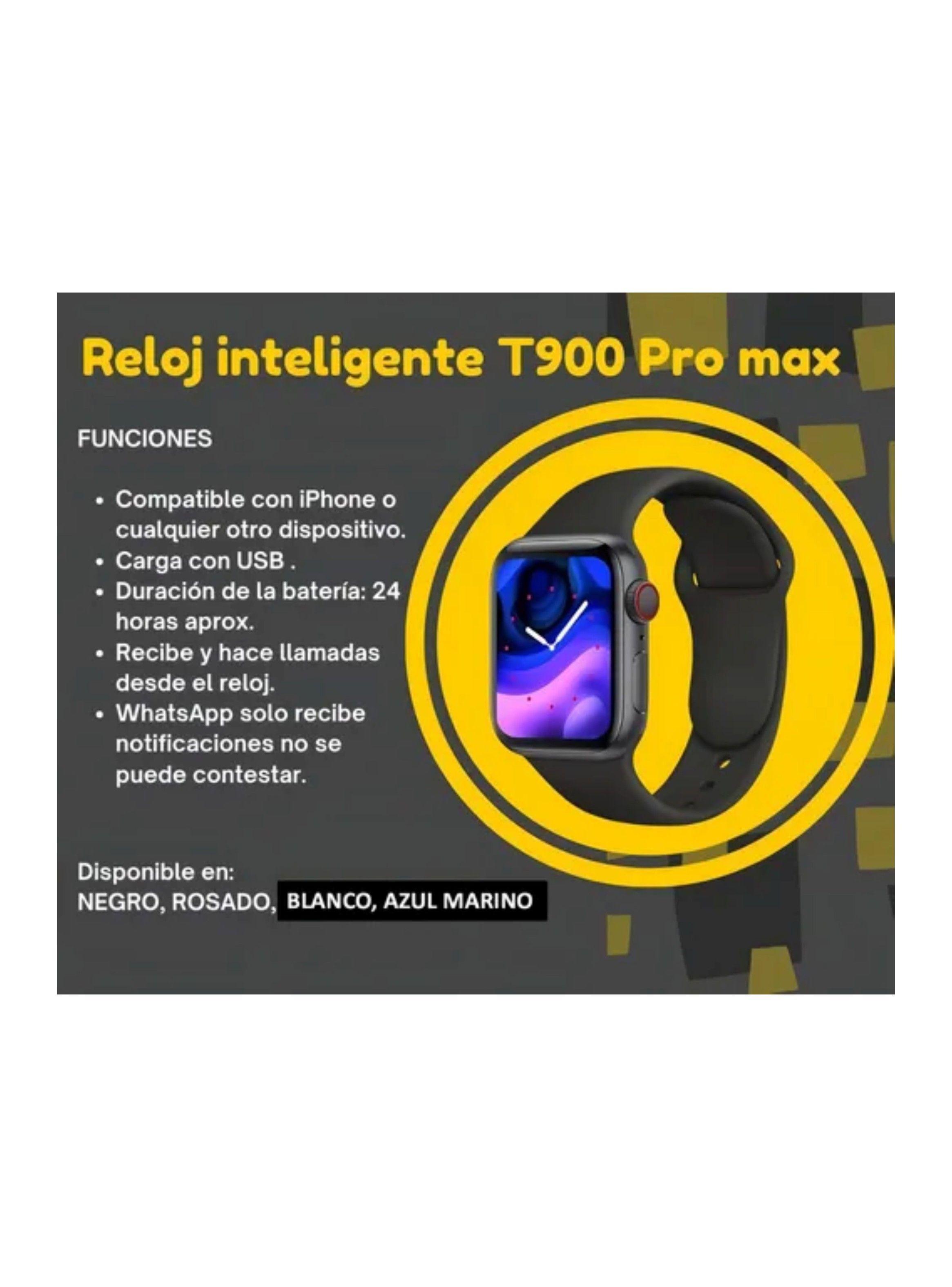 Reloj inteligente smartwatch bluetooth t900 pro max-5
