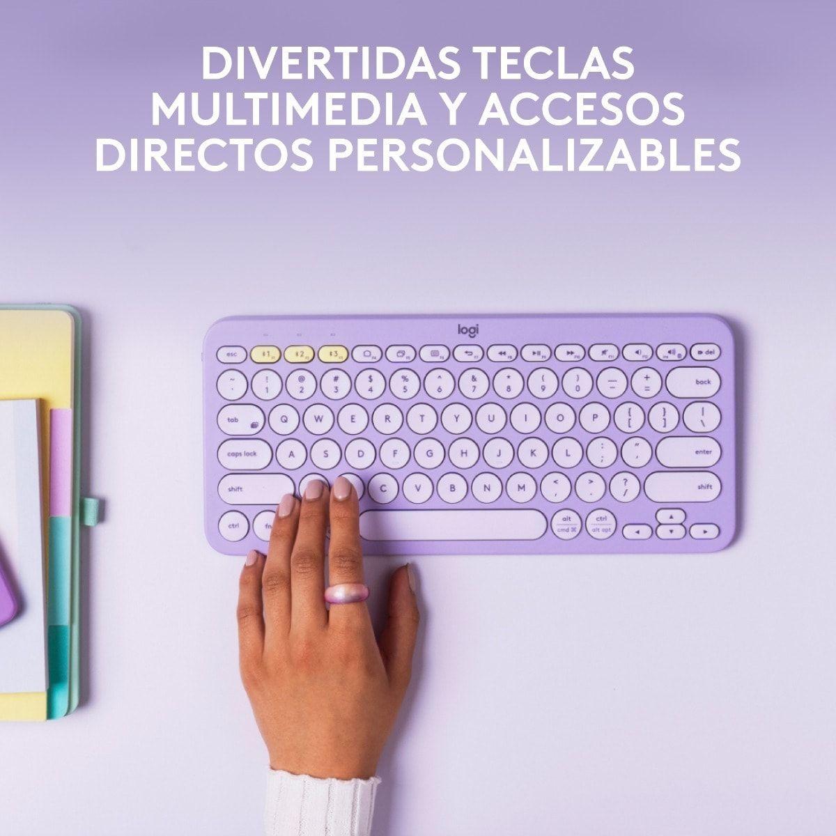 Teclado Logitech K380-Morado (Caja con detalles-OpenBox)-2
