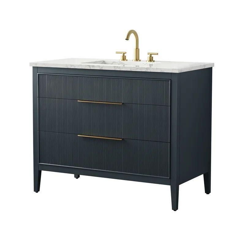 Vanitorio Ebern Bilroy Egremt Marmol Carr 106x56x86 Cm Baño-2