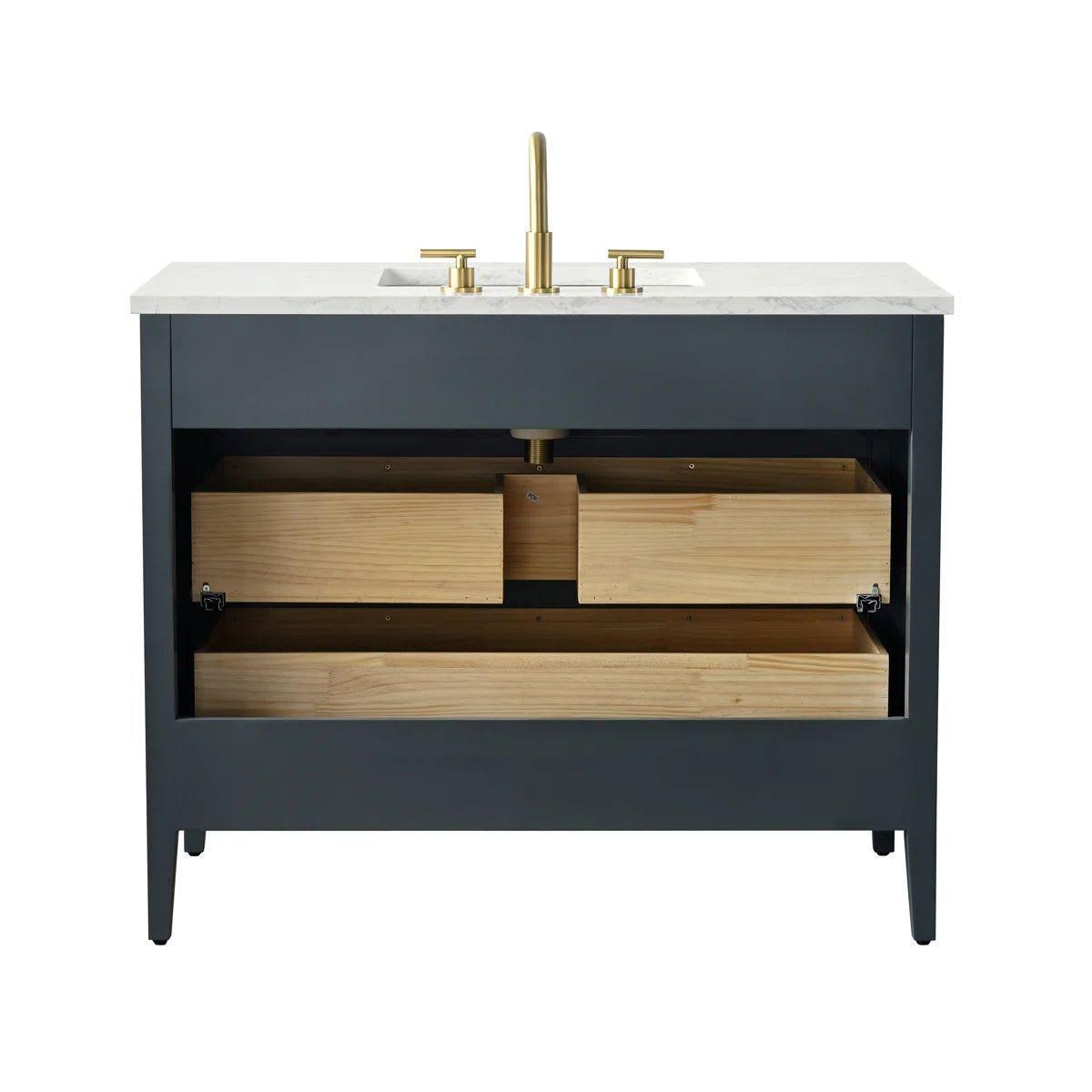 Vanitorio Ebern Bilroy Egremt Marmol Carr 106x56x86 Cm Baño-5