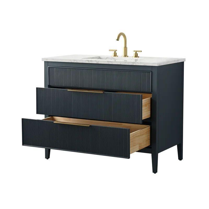Vanitorio Ebern Bilroy Egremt Marmol Carr 106x56x86 Cm Baño-7