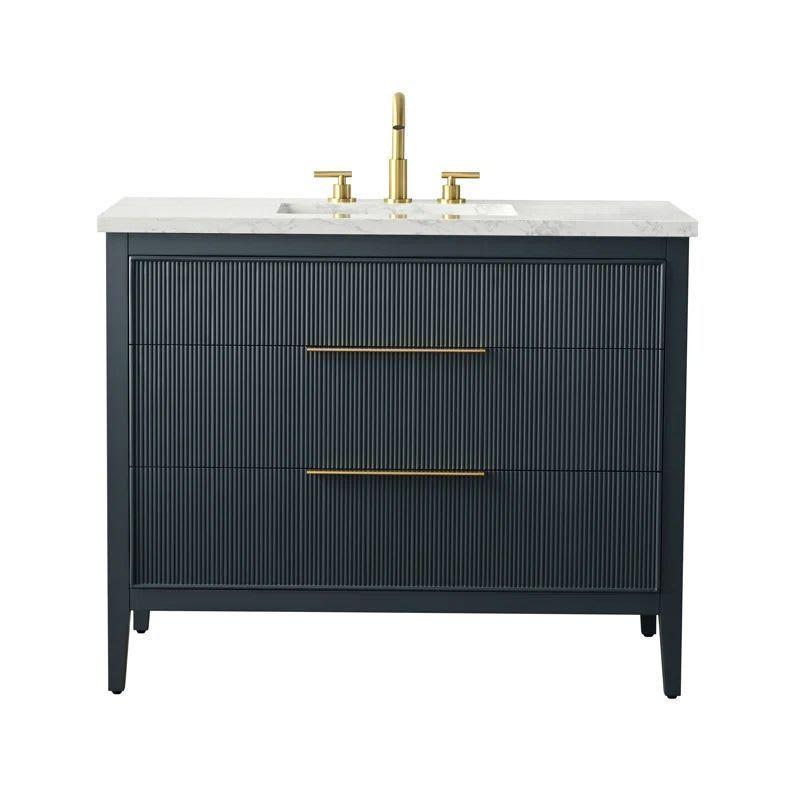 Vanitorio Ebern Bilroy Egremt Marmol Carr 106x56x86 Cm Baño-8