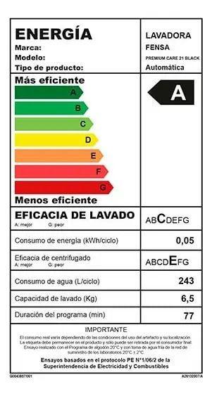 Lavadora Carga Superior FENSA PREMIUM CARE 21 21KG Negro- Caja genérica-2