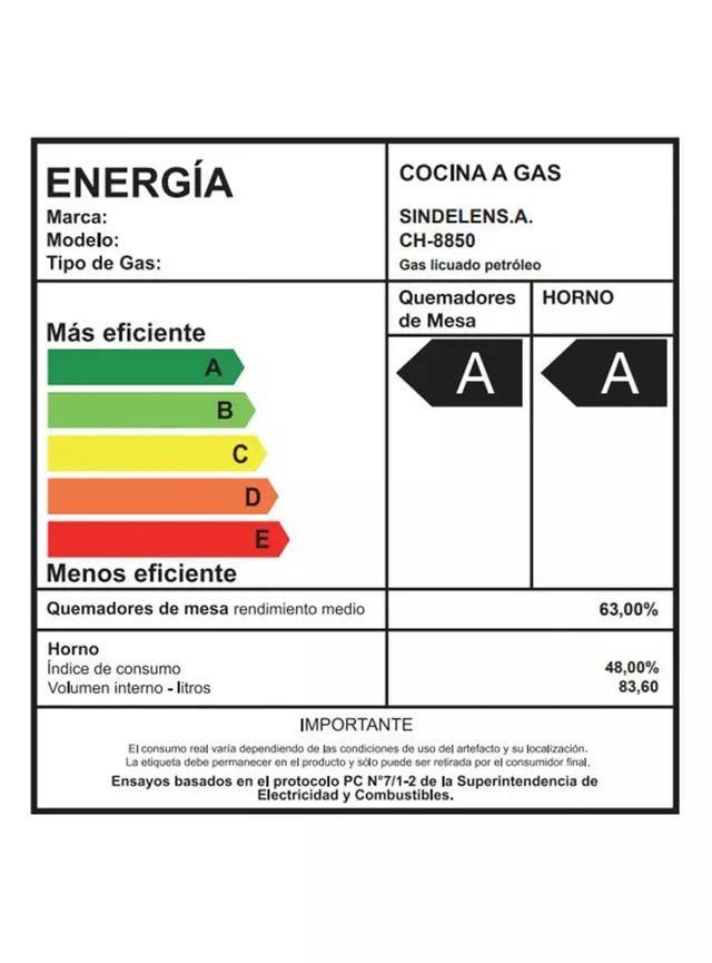 Cocina a Gas 5 Quemadores SindelenCH-8850RD Retro Design-3
