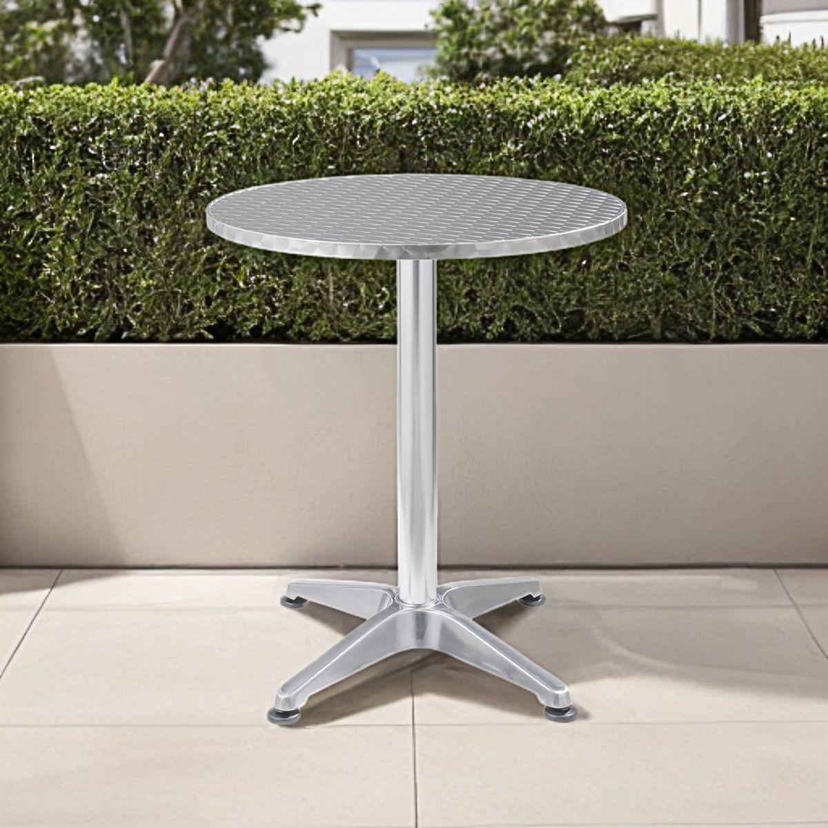 Mesa Redonda Aluminio 60x70x60 cm Just Home Collection terra-2